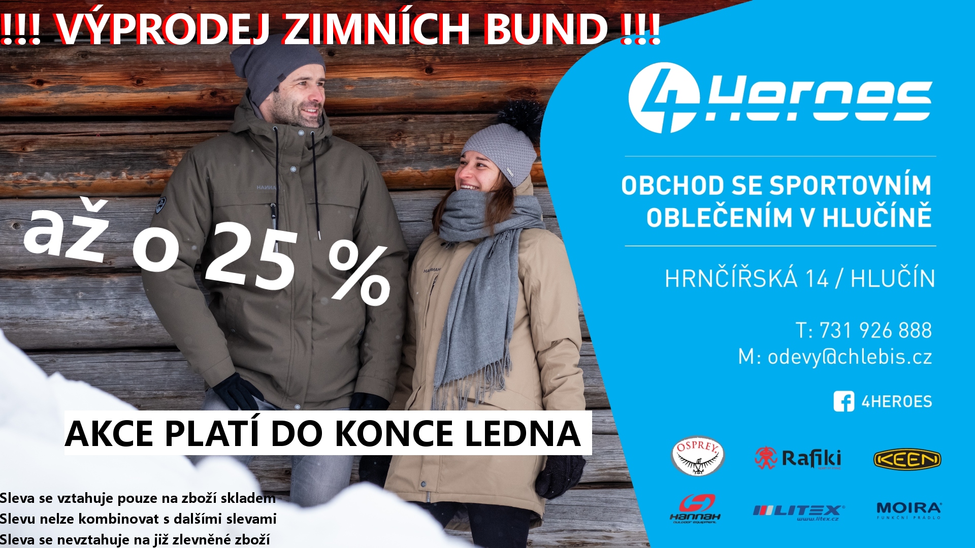 Výprodej zimních bund